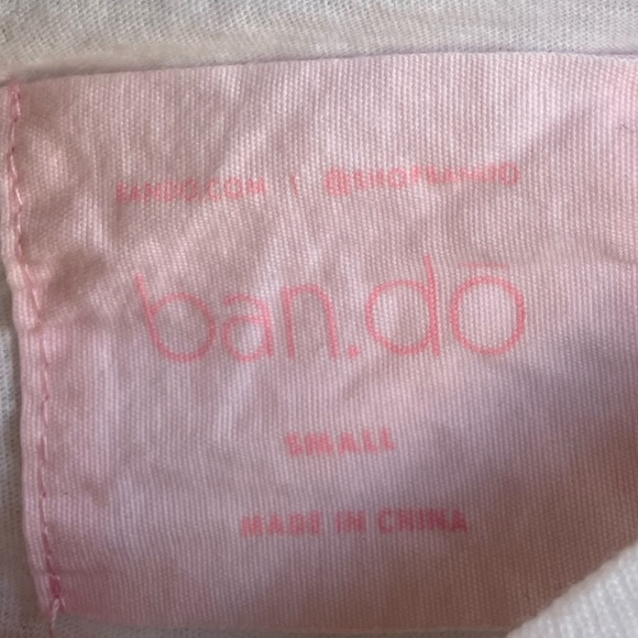 BAN.DO White Purple Orange Green Southwest Lost & Found Sunshine Graphic T Shirt - Picture 10 of 11